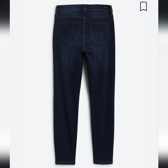 Dark Wash High Rise Skinny Jeans - Picture 4 of 5